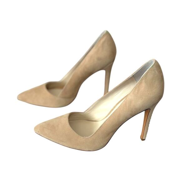 NWOT Alice & Olivia Pumps - Size 8.5 - Tan/Nude - 4.5 inch Heel Pointed Toe - Picture 3 of 10